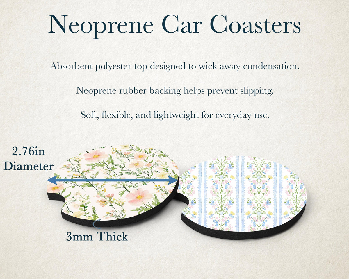 Car Accessories | Front License Plate, License Plate Frame, and Car Coasters | Rainbow Trout Mountain Scene