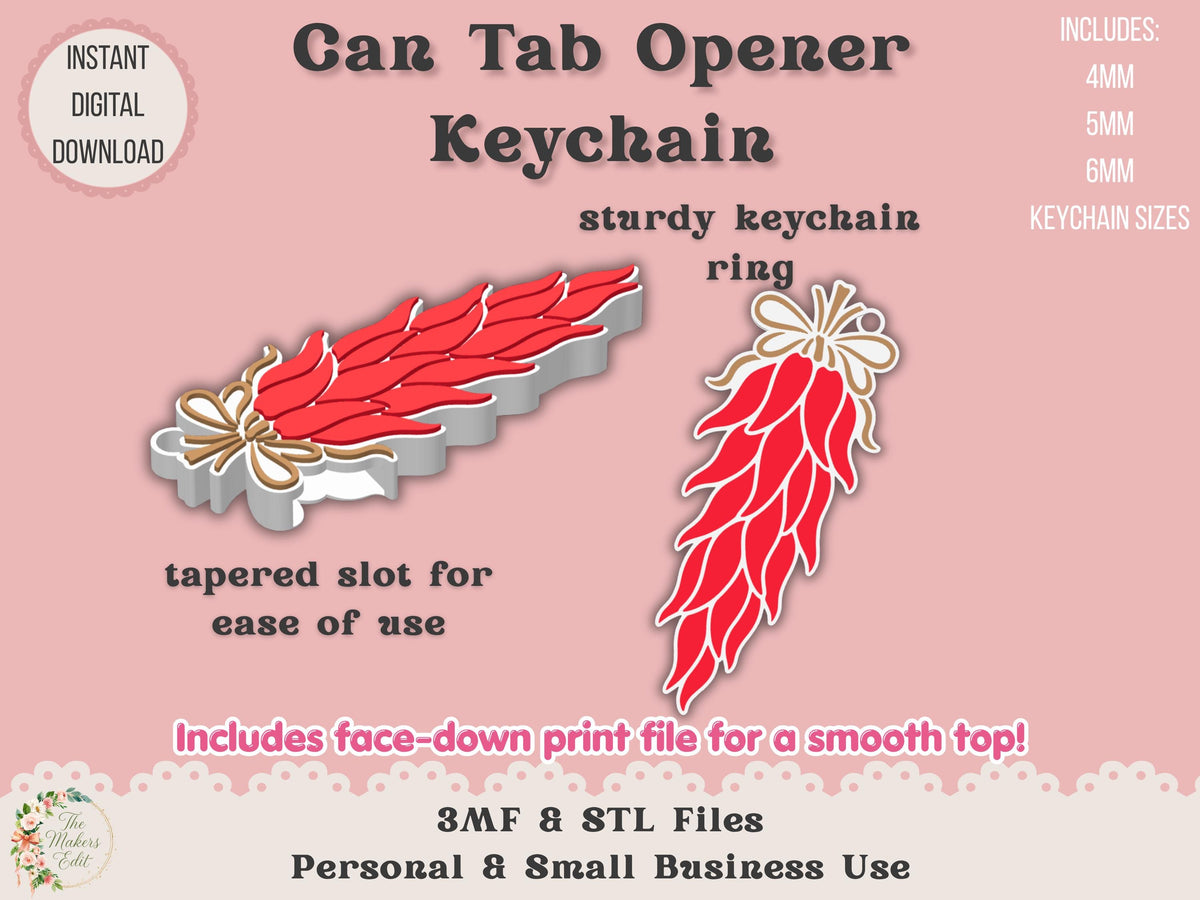 Chile Ristra - Can Tab Opener - Digital File