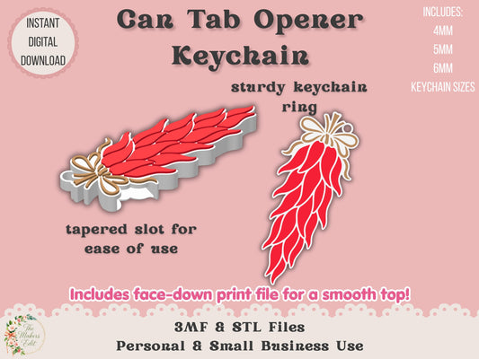 Chile Ristra - Can Tab Opener - Digital File