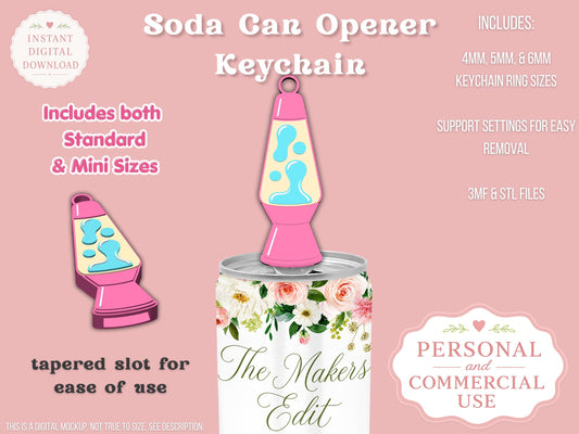 Groovy Lava Lamp - Can Tab Opener - Digital File